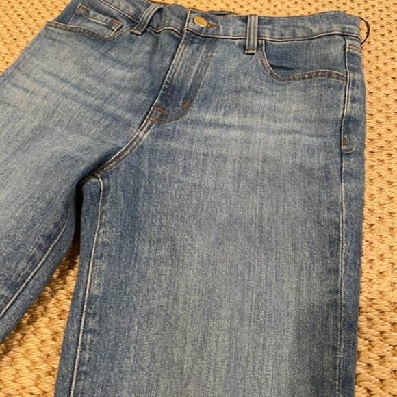 J Brand rugby high rise crop rigid look cigarette jean - Picture 3 of 4